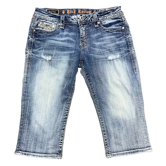 Rock Revival Jeans Rock Revival Easy Crop Sherry Fleur De Lis